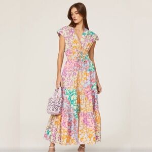 Derek Lam 10 Crosby - Fatima Multicolor Printed Maxi Dress - LIKE NEW